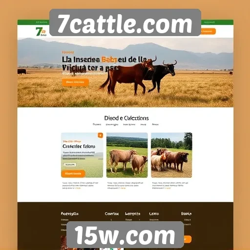 Navegação intuitiva no site 7cattle.com surpreende usuários